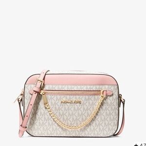 Michael Kors Blush and Cream Crossbody Bag